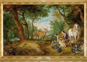 La vision de Saint Hubert - Peter Paul Rubens